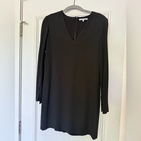 Helmut Lang Black Long Sleeve shift dress M $295 - Picture 7 of 14